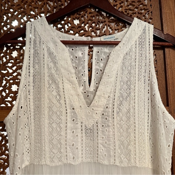 🚺📐Sundance Zellie white eyelet dress - Picture 6 of 15